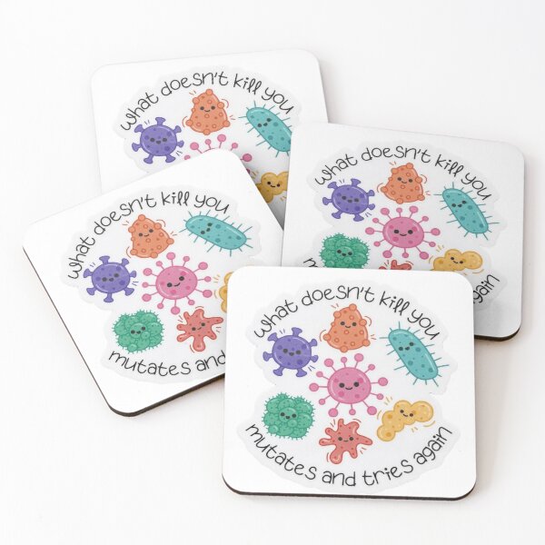 Item preview, What Doesn't Kill You Mutates - Funny Science Bacteria designed and sold by JossDesign15.