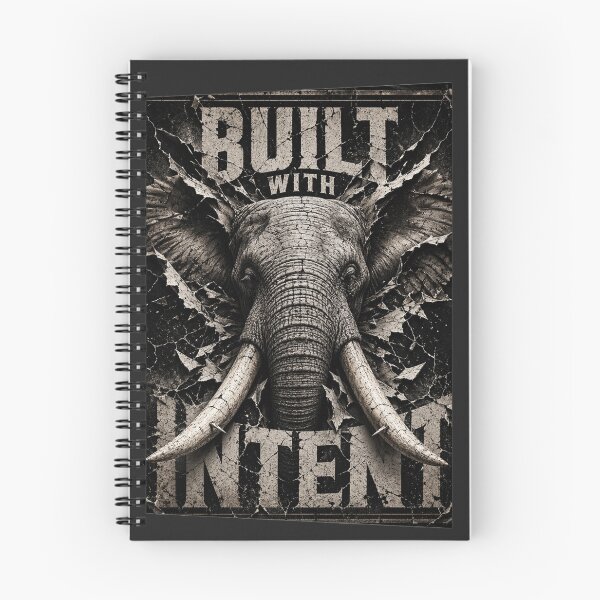 Item preview, Architect Built With Intent Elephant Brutalist Tectonic Wall Art designed and sold by SavannaStrikes.