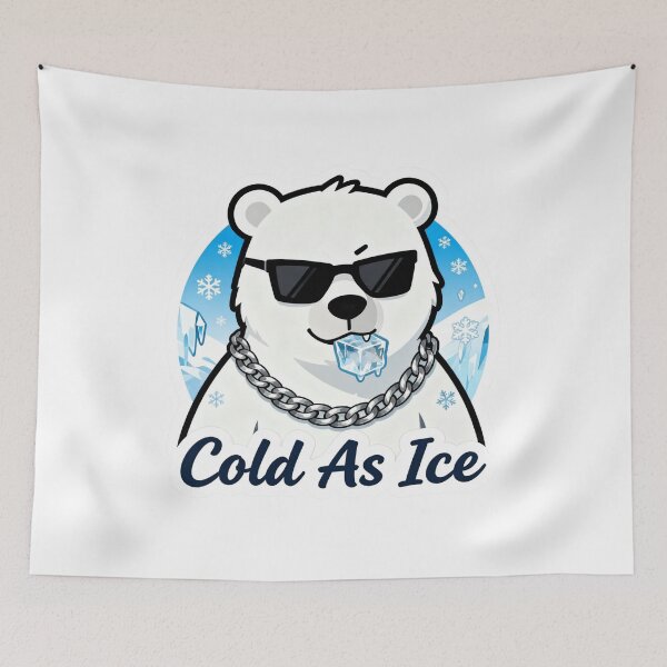 Item preview, Polar Bear Aesthetic Sticker Cold As Ice 6 designed and sold by HealthyEnvy.