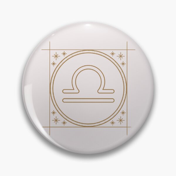 Item preview, Libra Zodiac Sign – Gold Art Deco Celestial Symbol on Black designed and sold by Artsy Corner.