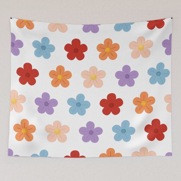 Item preview, colourful flowers pattern designed and sold by Digitaload.