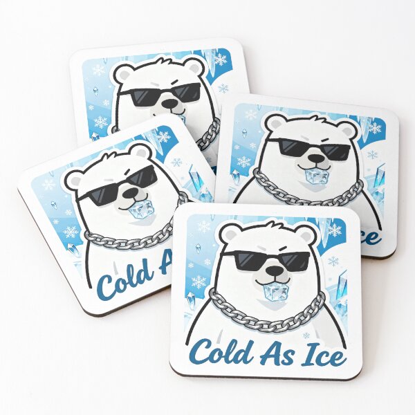 Item preview, Polar Bear Aesthetic Sticker Cold As Ice 7 designed and sold by HealthyEnvy.
