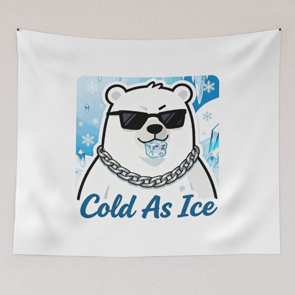 Item preview, Polar Bear Aesthetic Sticker Cold As Ice 7 designed and sold by HealthyEnvy.