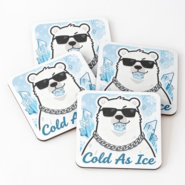 Item preview, Polar Bear Aesthetic Sticker Cold As Ice 8 designed and sold by HealthyEnvy.