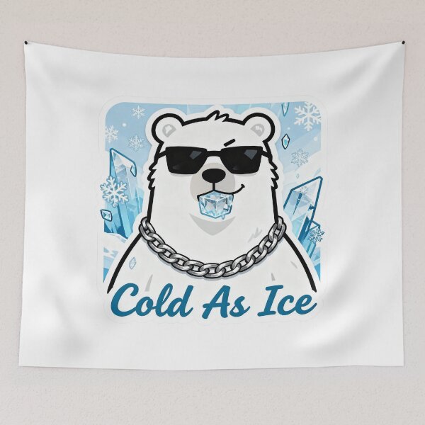 Item preview, Polar Bear Aesthetic Sticker Cold As Ice 8 designed and sold by HealthyEnvy.