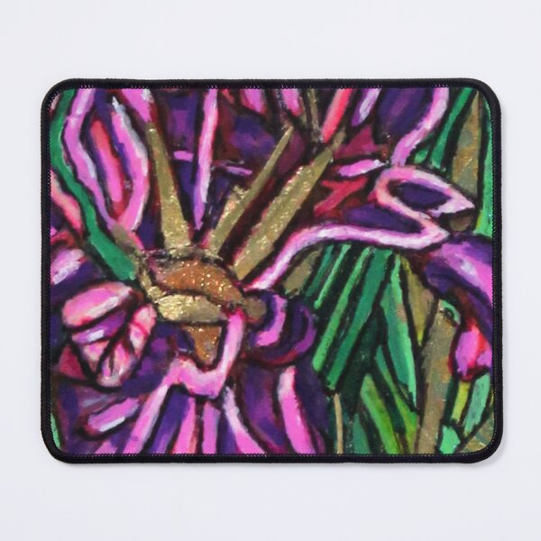 Item preview, Mauve and purple irises designed and sold by Ginette Ash.
