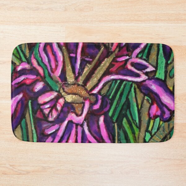Item preview, Mauve and purple irises designed and sold by Ginette Ash.
