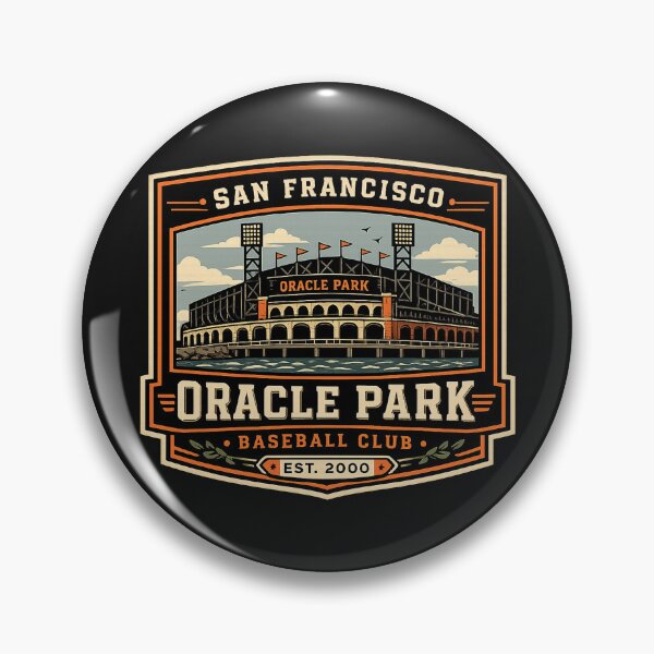 Item preview, Oracle Park San Francisco Vintage Stadium Badge Baseball Design designed and sold by GhostDawgs.