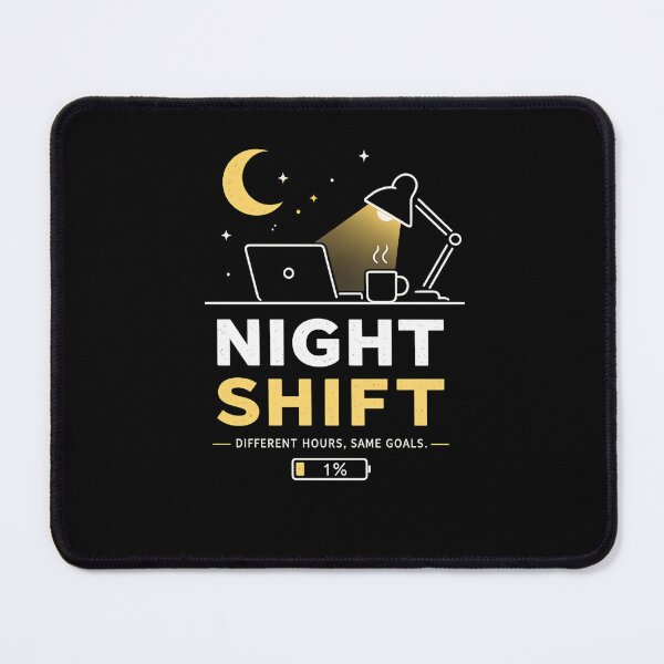 Item preview, Night Shift Different Hours Same Goals Minimalist Art designed and sold by novadawy.