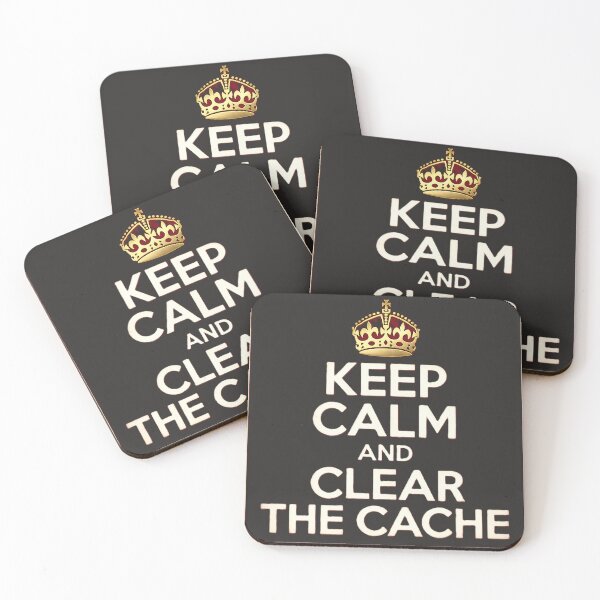 Item preview, Keep Calm And Clear Cache Programmers Gift designed and sold by eikulabs.