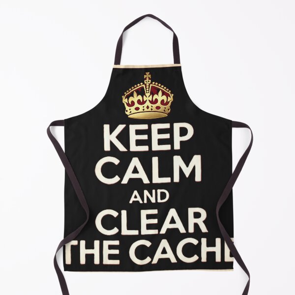 Item preview, Keep Calm And Clear Cache Programmers Gift designed and sold by eikulabs.