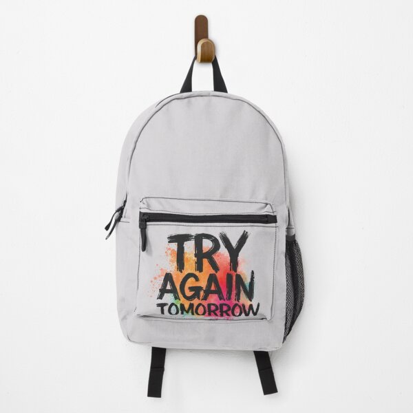 Item preview, Try Again Tomorrow - Motivational Watercolor Quote Shirt T-Shirt designed and sold by Biedroneczka.