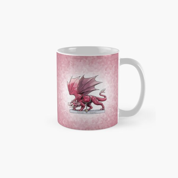 Birthstone Dragon: January Garnet Illustration Classic Mug