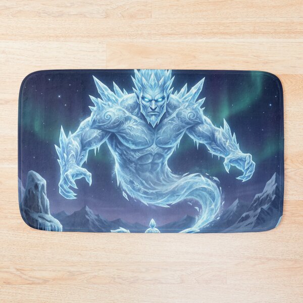 Item preview, Cryo Genie – Mystical Ice Genie in an Arctic Frozen Landscape 2 designed and sold by WordPlayStudio.