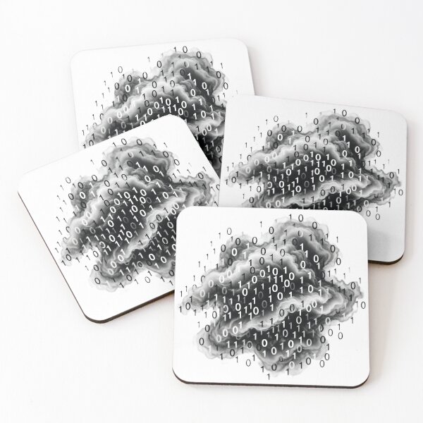 Item preview, Cloud Computing Binary Art For Developers designed and sold by eikulabs.