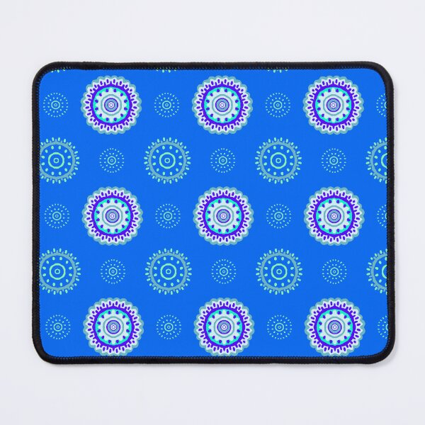 Item preview, Aegean Blue boho beachy mandala designed and sold by findlost.