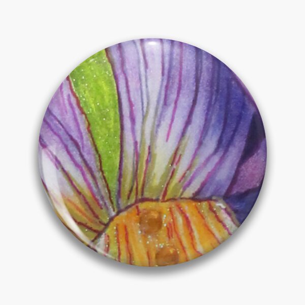 Item preview, Pink, purple and gold iris designed and sold by Ginette Ash.