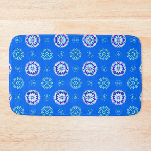 Item preview, Aegean Blue boho beachy mandala designed and sold by findlost.