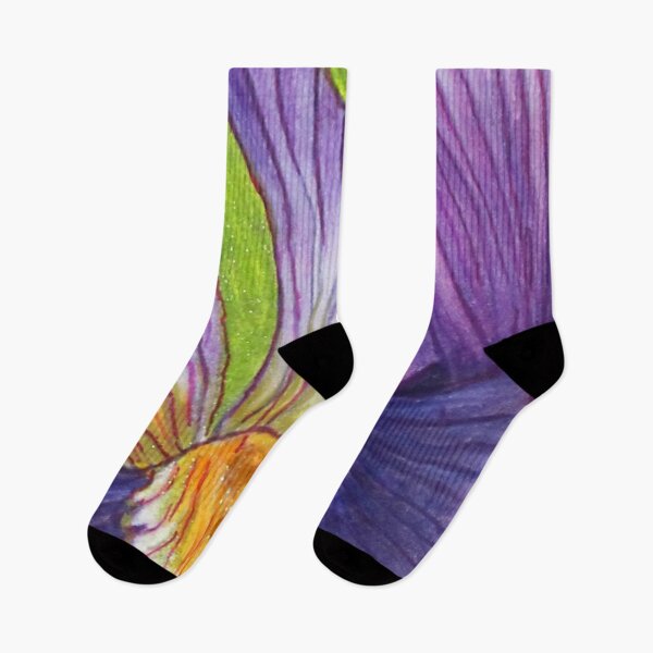 Item preview, Pink, purple and gold iris designed and sold by Ginette Ash.