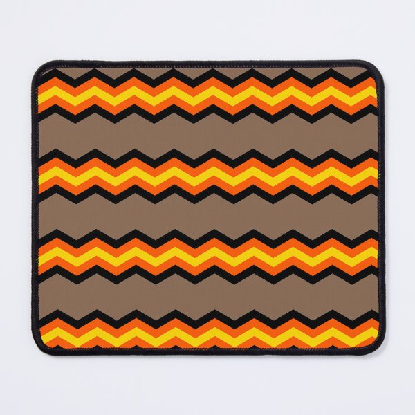 Item preview, Brown and orange 70s aesthetic chevron design designed and sold by findlost.