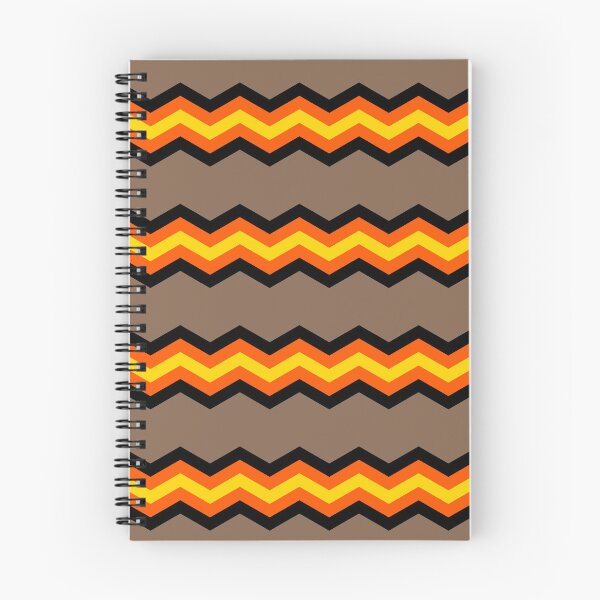 Item preview, Brown and orange 70s aesthetic chevron design designed and sold by findlost.