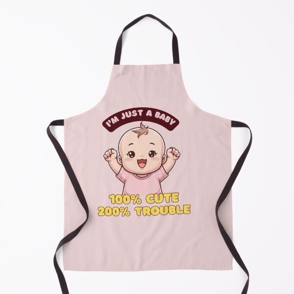 Item preview, I'm Just A Baby 100% Cute 200% Trouble designed and sold by BhadzCheetah.