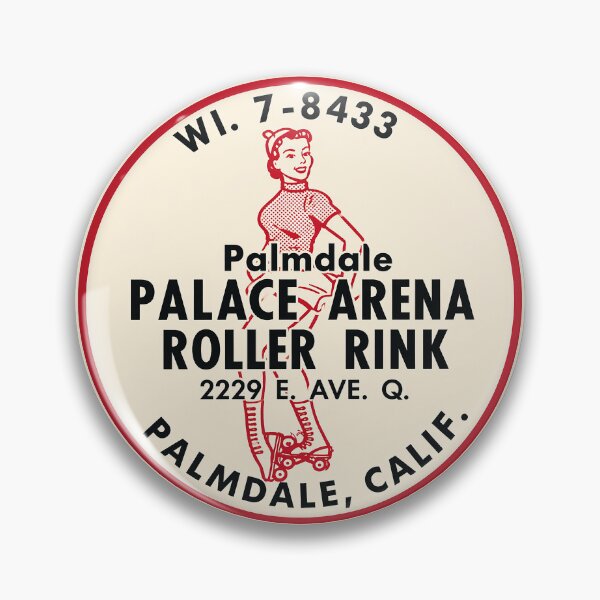 Item preview, Palmdale Palace Arena Roller Rink Palmdale California  Roller Skating Rink Sticker Decal Label  designed and sold by tislord.