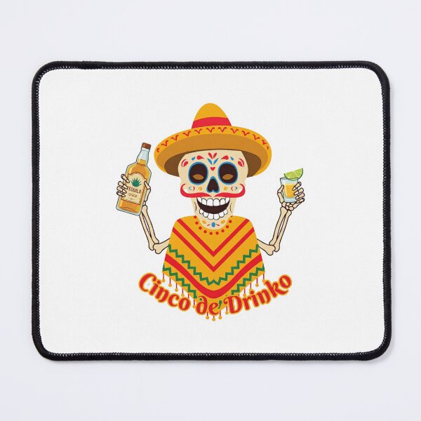 Item preview, Funny Cinco de Drinko Tequila Skull designed and sold by ChillyShopEU.