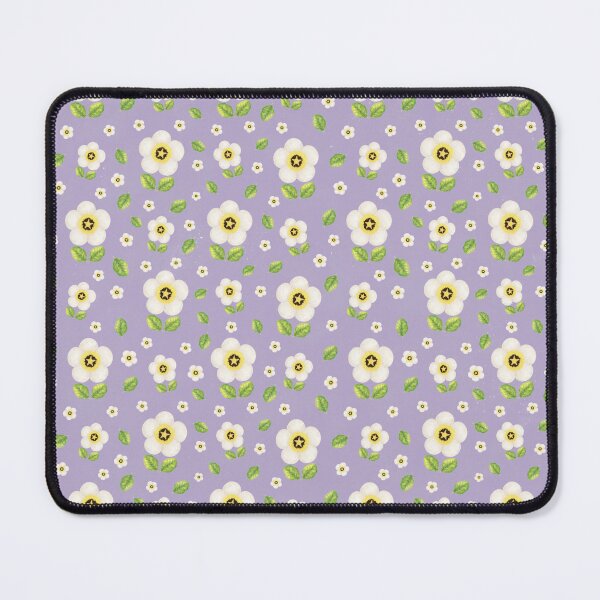 Item preview, Retro Floral Print on Lavender Background designed and sold by janine-ilustra.