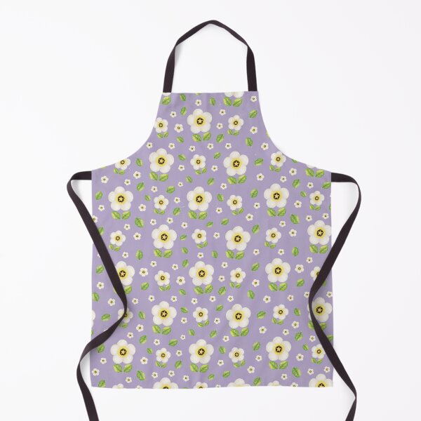 Item preview, Retro Floral Print on Lavender Background designed and sold by janine-ilustra.