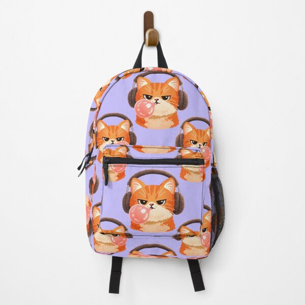 Item preview, Cool Cat Bubblegum – Funny Cartoon Sticker Design designed and sold by tviyluv.