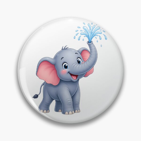 Item preview, Splish Splash! Little Elephant Water Fun designed and sold by ToonyTeez.