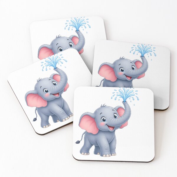 Item preview, Splish Splash! Little Elephant Water Fun designed and sold by ToonyTeez.