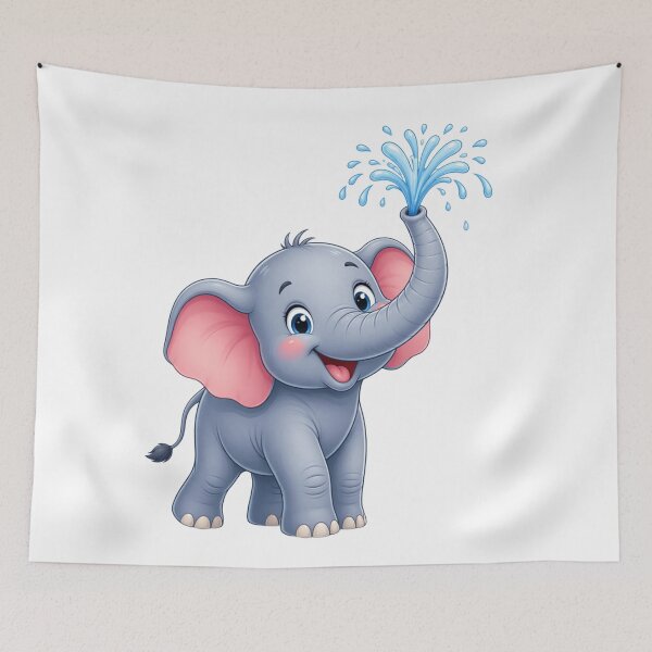 Item preview, Splish Splash! Little Elephant Water Fun designed and sold by ToonyTeez.