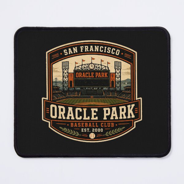 Item preview, San Francisco Oracle Park Vintage Wordmark Baseball Badge designed and sold by GhostDawgs.