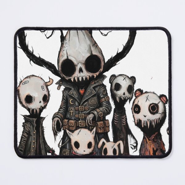 Item preview, Gothic Skull Squad Art - Dark Creepy Cute Fantasy Characters designed and sold by kitastylish.