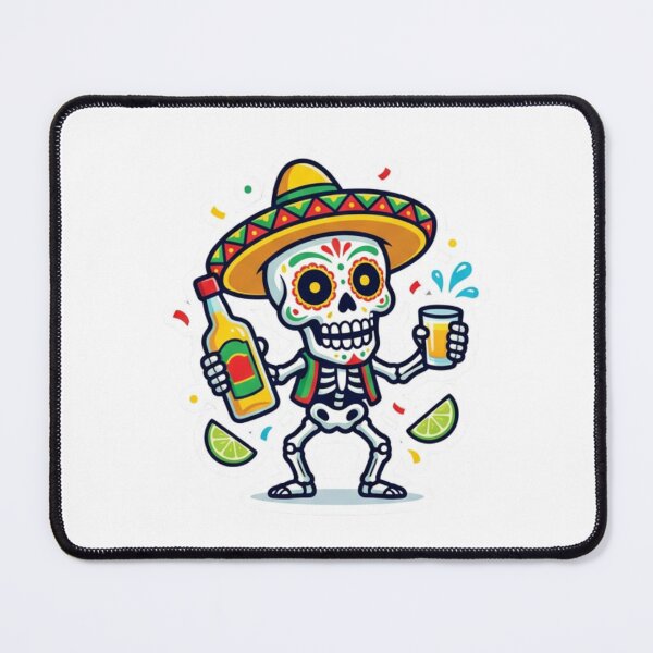Item preview, Cinco de Mayo Tequila Skull Design designed and sold by ChillyShopEU.