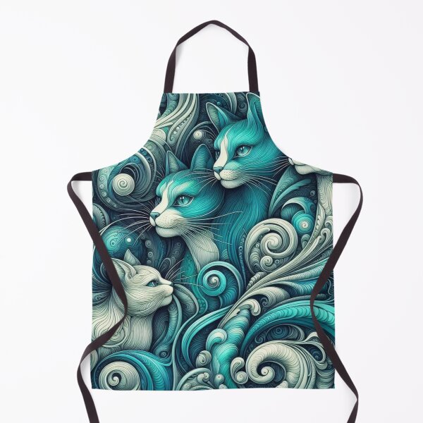 Item preview, Serene Feline Swirls designed and sold by purplesensation.