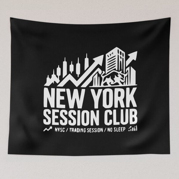 Item preview, New York Session Club - Futures Trader Lifestyle Print designed and sold by Riskt8ker Shop.