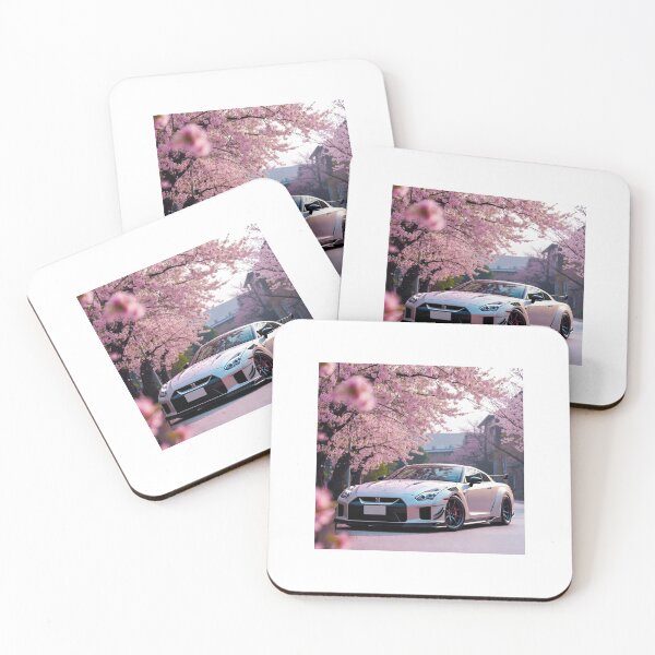 Item preview, Nissan GT-R R35 Sakura Street Scene JDM Car Tee designed and sold by TheArtOfCar.