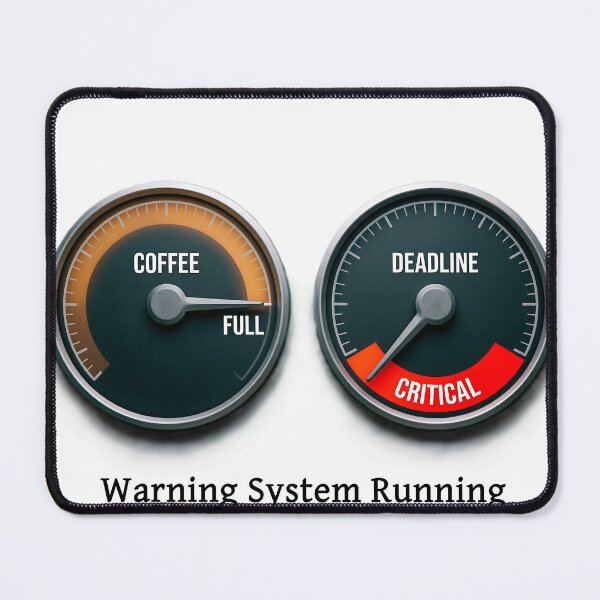 Item preview, Coffee Full Deadline Critical Warning System designed and sold by eikulabs.