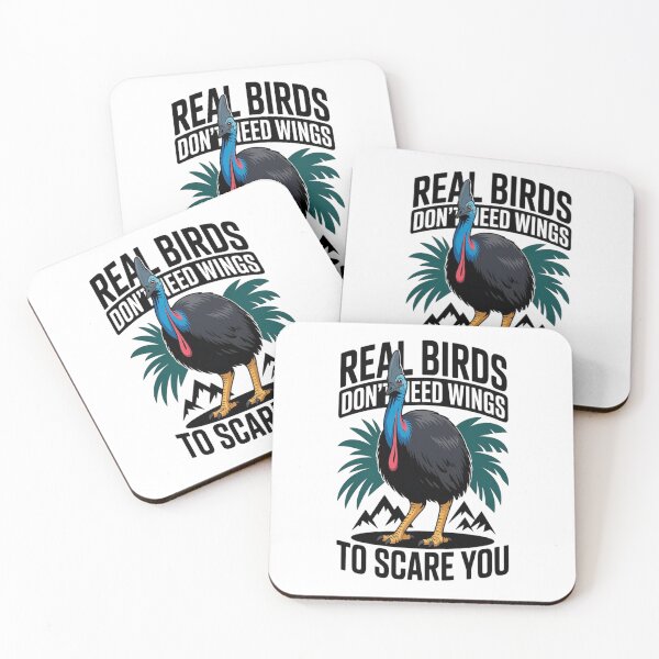 Item preview, Cassowary Bird Design – Real Birds Don’t Need Wings to Scare You, Exotic Bird Graphic designed and sold by Max Store.