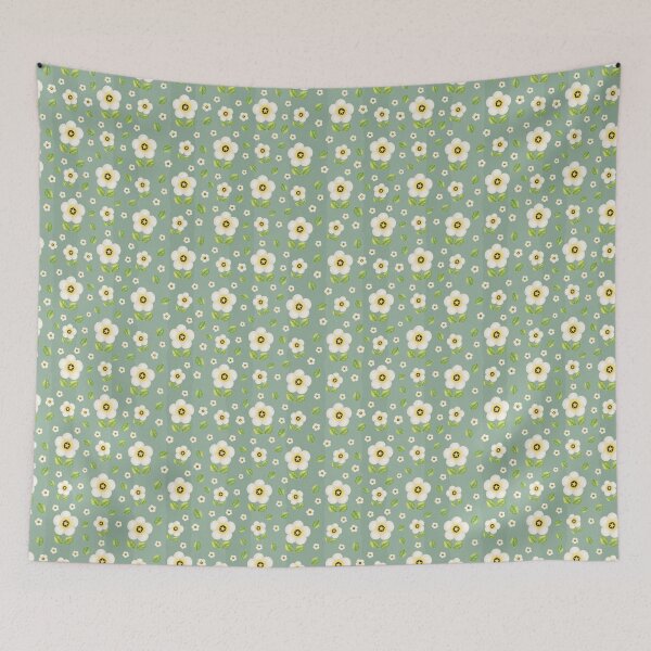 Item preview, Floral pattern | Premium green background  designed and sold by janine-ilustra.
