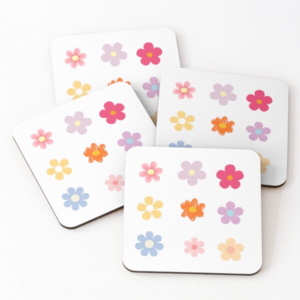 Item preview, Simple Colorful Flower Sticker Sheet designed and sold by KrisGraphic45.