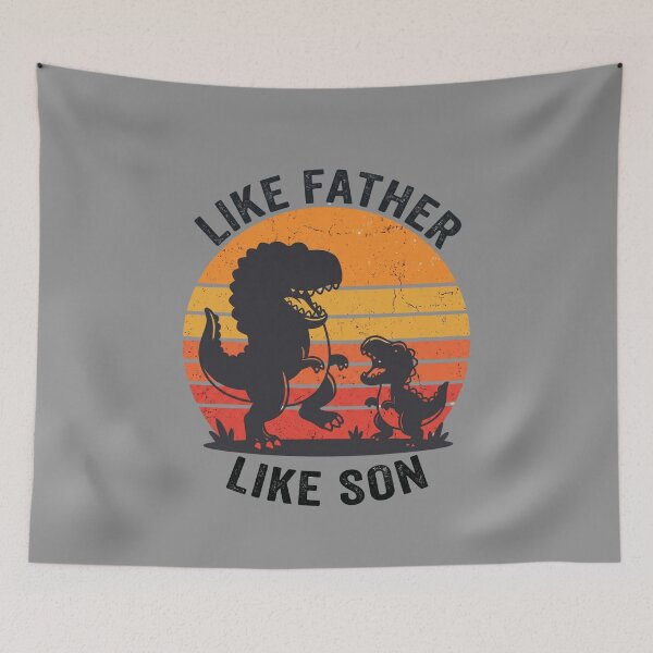 Item preview, Like Father Like Son - Vintage Retro Sunset Dinosaur Mini Me designed and sold by Im-Ara.