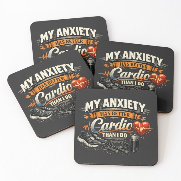 Item preview, My Anxiety Has Better Cardio Than I Do designed and sold by WeirdlyFitCo.