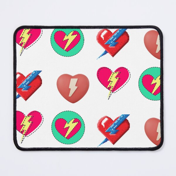 Item preview, Heart with Lightning Bolt Sticker Collection designed and sold by KrisGraphic45.