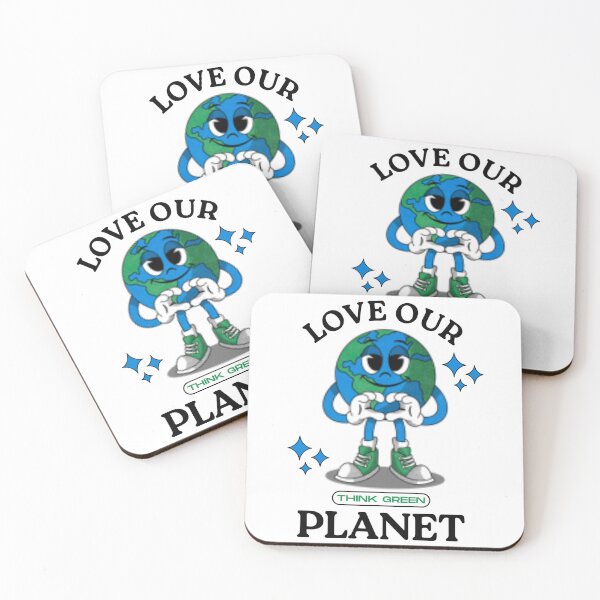 Item preview, Love Our Planet – Think Green Earth Day Mascot designed and sold by carolineduvivier.