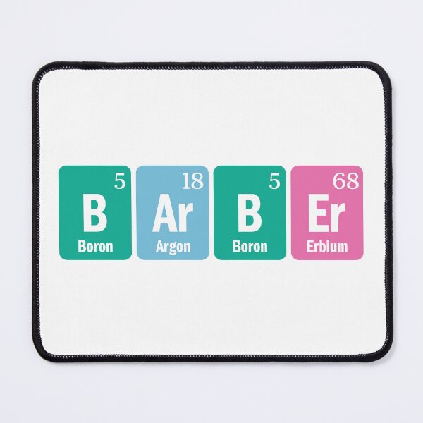 Item preview, Barber Chemical Element Science Gift designed and sold by ScienceCorner.