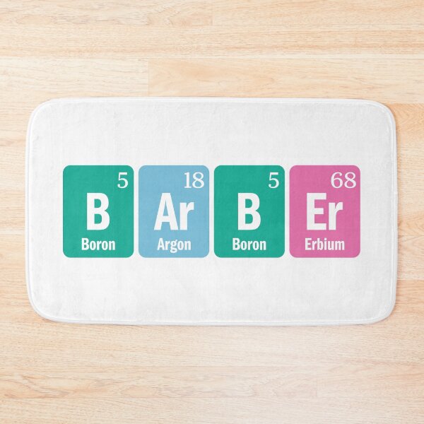 Item preview, Barber Chemical Element Science Gift designed and sold by ScienceCorner.
